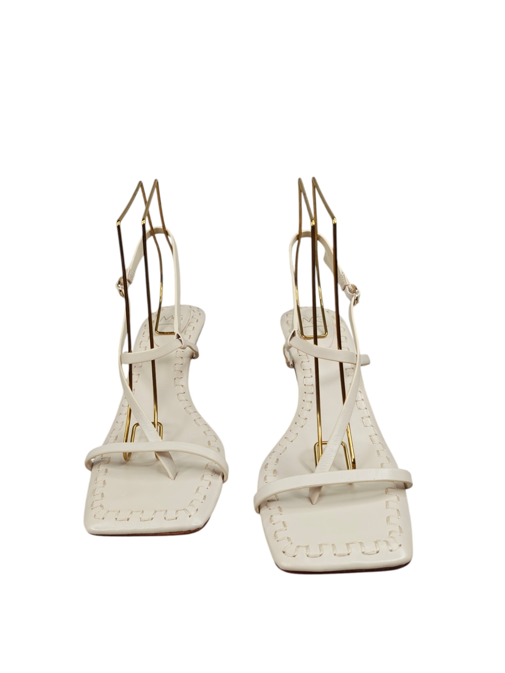 Antonio Melani x Mary Hafner Milla Whipstitch Square Toe Thong Sandals 10M